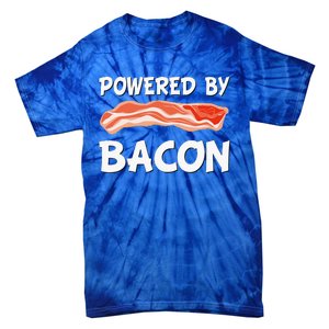 Funny Powered By Bacon Bacon Lovers Tie-Dye T-Shirt