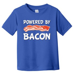 Funny Powered By Bacon Bacon Lovers Toddler T-Shirt