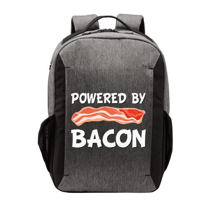 Funny Powered By Bacon Bacon Lovers Vector Backpack