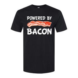 Funny Powered By Bacon Bacon Lovers Softstyle CVC T-Shirt