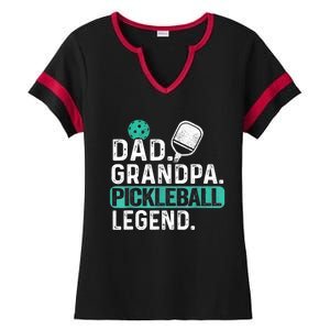 Funny Pickle Ball Dad Grandpa Pickleball Legend Player Gift Ladies Halftime Notch Neck Tee