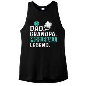 Funny Pickle Ball Dad Grandpa Pickleball Legend Player Gift Ladies PosiCharge Tri-Blend Wicking Tank