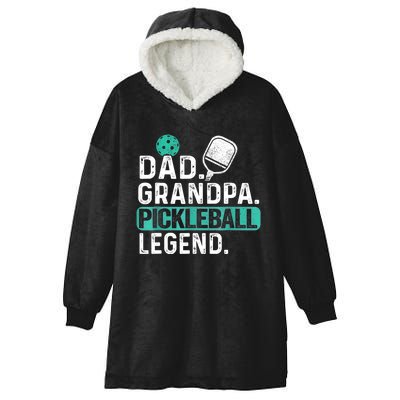 Funny Pickle Ball Dad Grandpa Pickleball Legend Player Gift Hooded Wearable Blanket