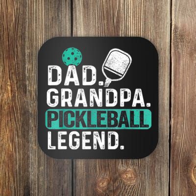 Funny Pickle Ball Dad Grandpa Pickleball Legend Player Gift Coaster