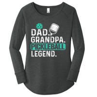 Funny Pickle Ball Dad Grandpa Pickleball Legend Player Gift Women's Perfect Tri Tunic Long Sleeve Shirt