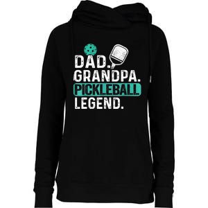 Funny Pickle Ball Dad Grandpa Pickleball Legend Player Gift Womens Funnel Neck Pullover Hood