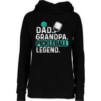 Funny Pickle Ball Dad Grandpa Pickleball Legend Player Gift Womens Funnel Neck Pullover Hood