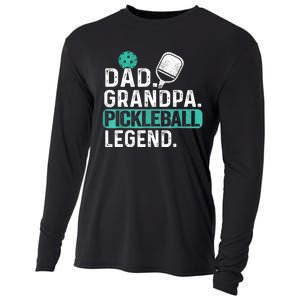 Funny Pickle Ball Dad Grandpa Pickleball Legend Player Gift Cooling Performance Long Sleeve Crew