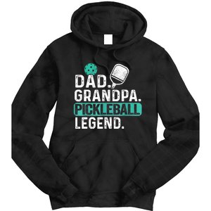 Funny Pickle Ball Dad Grandpa Pickleball Legend Player Gift Tie Dye Hoodie