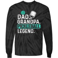 Funny Pickle Ball Dad Grandpa Pickleball Legend Player Gift Tie-Dye Long Sleeve Shirt