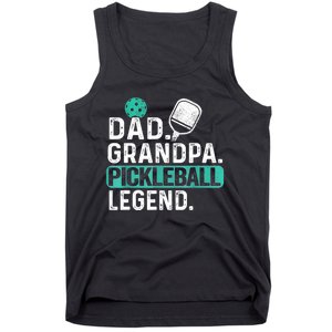 Funny Pickle Ball Dad Grandpa Pickleball Legend Player Gift Tank Top