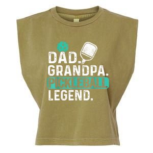 Funny Pickle Ball Dad Grandpa Pickleball Legend Player Gift Garment-Dyed Women's Muscle Tee