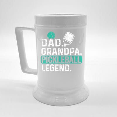 Funny Pickle Ball Dad Grandpa Pickleball Legend Player Gift Beer Stein