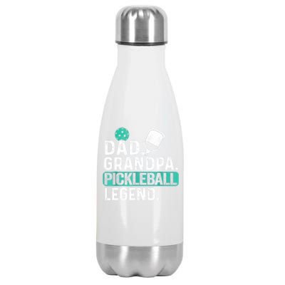 Funny Pickle Ball Dad Grandpa Pickleball Legend Player Gift Stainless Steel Insulated Water Bottle