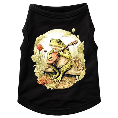 Frog Playing Banjo On Log Doggie Tank