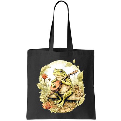 Frog Playing Banjo On Log Bag