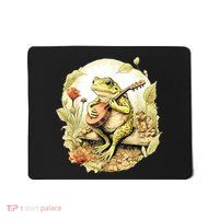 Frog Playing Banjo On Log Mousepad