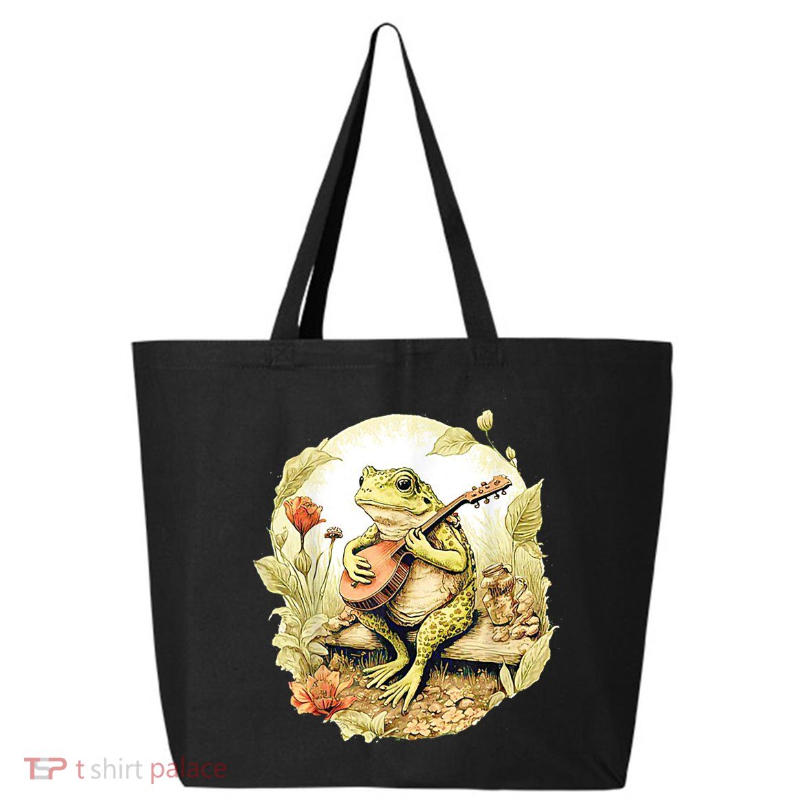 Frog Playing Banjo On Log 25L Jumbo Tote