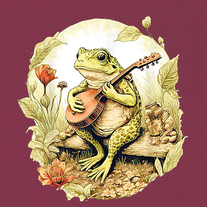 Frog Playing Banjo On Log 16oz Travel Tumbler