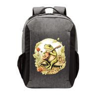Frog Playing Banjo On Log Vector Backpack