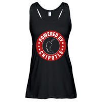 Funny Powered By Chipotle Design Chili Pepper Ladies Essential Flowy Tank