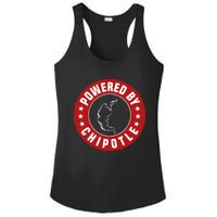 Funny Powered By Chipotle Design Chili Pepper Ladies PosiCharge Competitor Racerback Tank