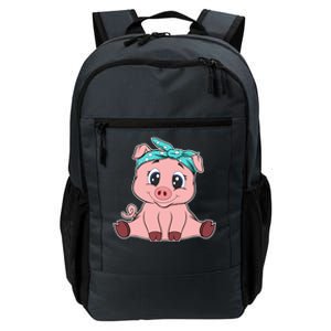 Funny Pig Bandana Gift Cute Little Piggy Lovers Gift Top Daily Commute Backpack