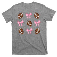 Football Pink Bow Festive Sport Lover T-Shirt