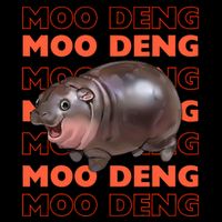 Funny Pygmy Bouncy Pig In Thai Costume Moo Deng Flat Bill Trucker Hat