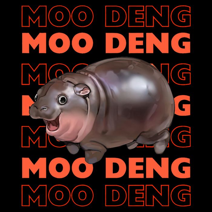 Funny Pygmy Bouncy Pig In Thai Costume Moo Deng Flat Bill Trucker Hat