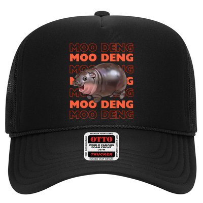 Funny Pygmy Bouncy Pig In Thai Costume Moo Deng Trucker Hat
