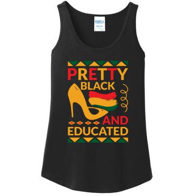 Funny Pretty Black And Educated For Me For Black History Month Gift Ladies Essential Tank