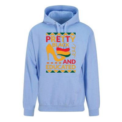 Funny Pretty Black And Educated For Me For Black History Month Gift Unisex Surf Hoodie