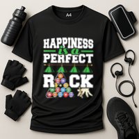Funny Pool Billiard Player Happiness Is A Perfect Rack Gift Performance Shirt