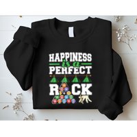 Funny Pool Billiard Player Happiness Is A Perfect Rack Gift Sweatshirt