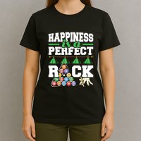 Funny Pool Billiard Player Happiness Is A Perfect Rack Gift T-Shirt