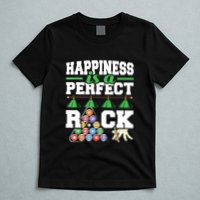 Funny Pool Billiard Player Happiness Is A Perfect Rack Gift T-Shirt