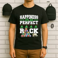 Funny Pool Billiard Player Happiness Is A Perfect Rack Gift T-Shirt