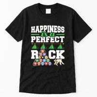Funny Pool Billiard Player Happiness Is A Perfect Rack Gift Tall T-Shirt