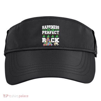 Funny Pool Billiard Player Happiness Is A Perfect Rack Gift Adult Drive Performance Visor