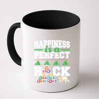 Funny Pool Billiard Player Happiness Is A Perfect Rack Gift Mug