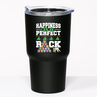 Funny Pool Billiard Player Happiness Is A Perfect Rack Gift Tumbler