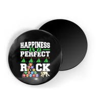 Funny Pool Billiard Player Happiness Is A Perfect Rack Gift Magnet
