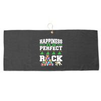 Funny Pool Billiard Player Happiness Is A Perfect Rack Gift Large Microfiber Waffle Golf Towel