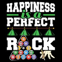 Funny Pool Billiard Player Happiness Is A Perfect Rack Gift Cooling Performance Long Sleeve Crew