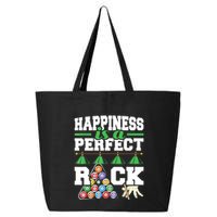 Funny Pool Billiard Player Happiness Is A Perfect Rack Gift 25L Jumbo Tote