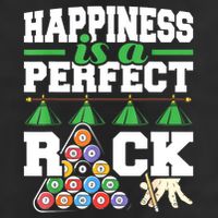 Funny Pool Billiard Player Happiness Is A Perfect Rack Gift 25L Jumbo Tote