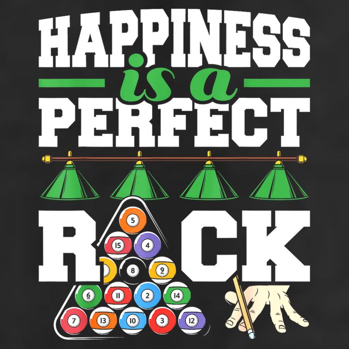 Funny Pool Billiard Player Happiness Is A Perfect Rack Gift 25L Jumbo Tote