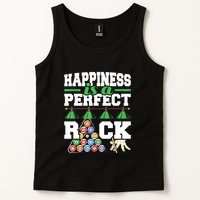 Funny Pool Billiard Player Happiness Is A Perfect Rack Gift Tank Top