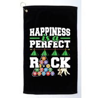 Funny Pool Billiard Player Happiness Is A Perfect Rack Gift Golf Towel